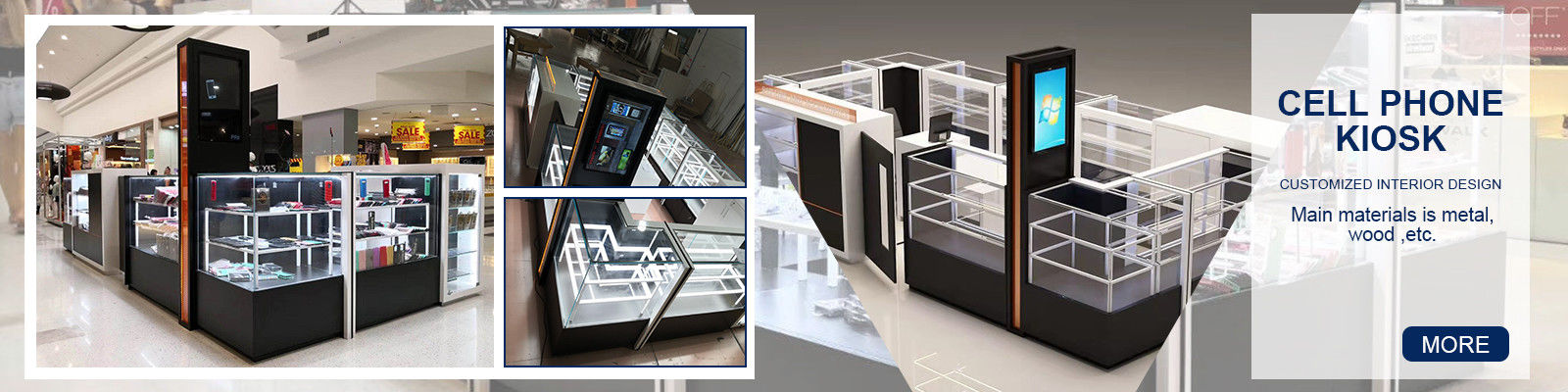 Escaparate de la exhibición del teléfono móvil