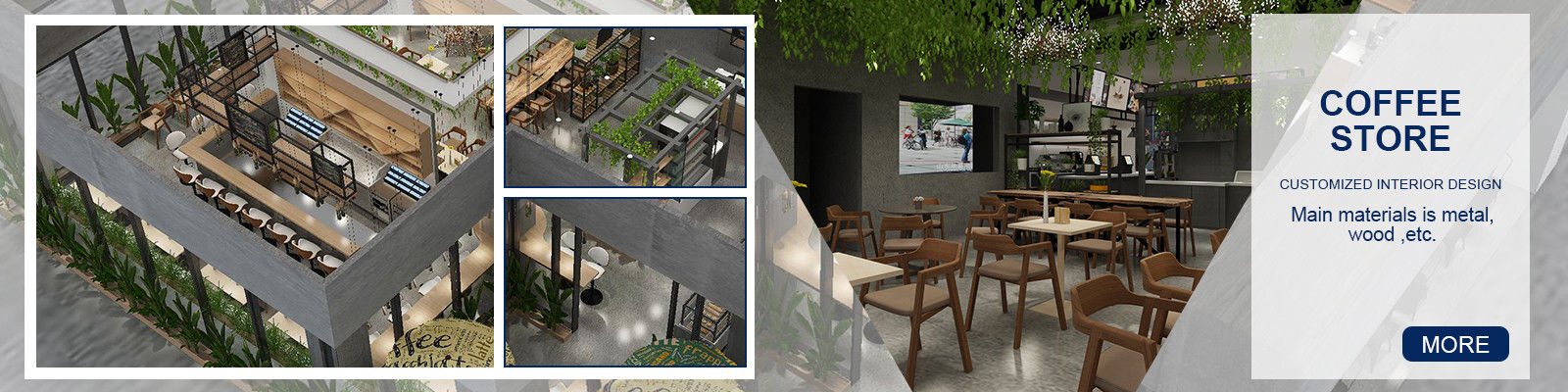 Exhibición de la cafetería