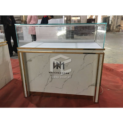 304 Stainless Steel Jewelry Shop Furniture White Golden Color