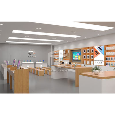 Soporte de la tienda al por menor de los accesorios del teléfono móvil del estante de exhibición del teléfono móvil del MDF del OEM