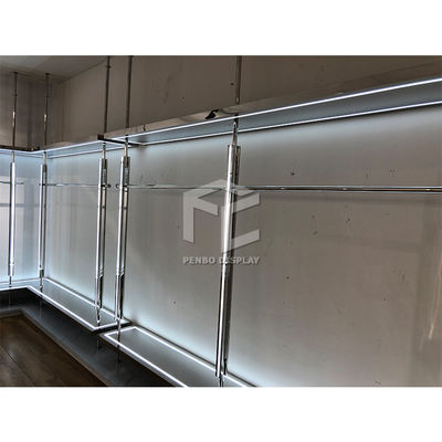 Muebles revestidos de la tienda de la exhibición del polvo del estante de exhibición de la ropa del CNC